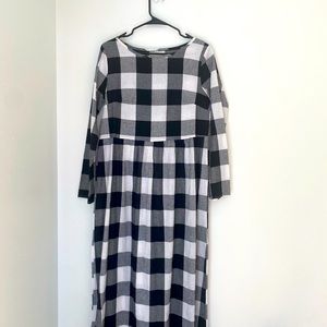 Buffalo plaid dress